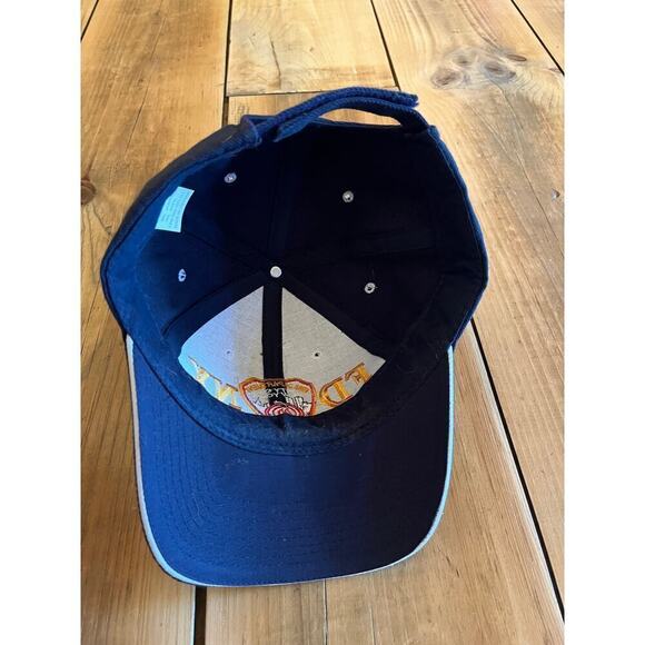 FDNY BASEBALL HAT BALL CAP NAVY YELLOW FIRE DEPARTMENT NEW YORK BADGE MENS - Picture 5 of 7